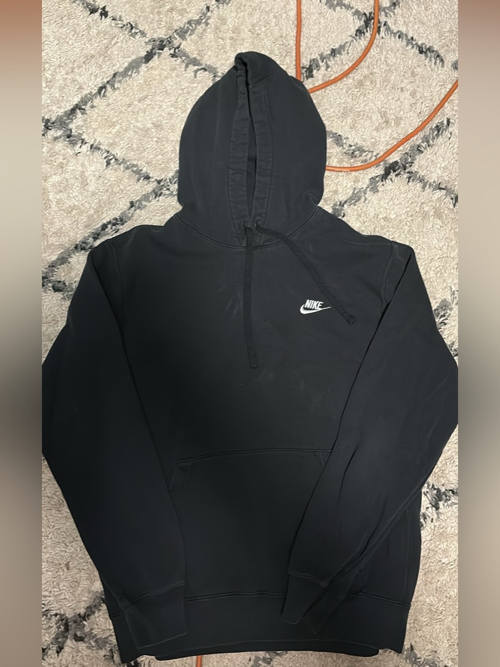 Nike Black Sweater with Small White Swoosh